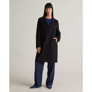 Quince Women's Camel Hair Single-Breasted Midi Coat Size XS NWOT